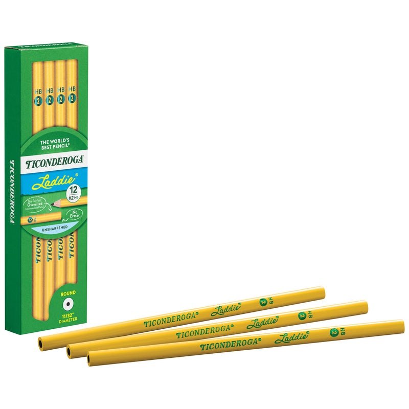 Ticonderoga Dixon Ticonderoga Laddie Elementary Pencils, Without Eraser, Pack Of 12 Pencils - Image 4